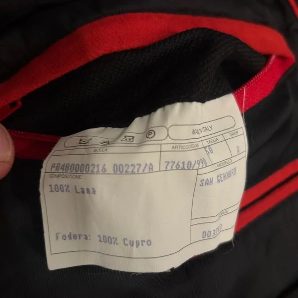 ISAIA San Gennaro Men's Black Wool Coat EU 50 Made in Italy - Picture 6 of 15